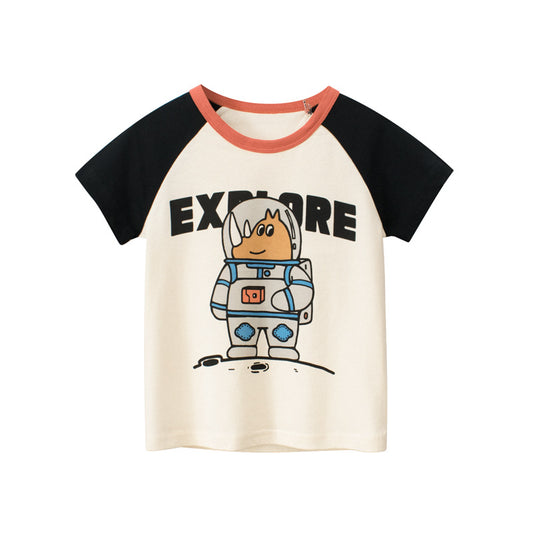 27KIDS-061236 夏季新款童裝批發 韓版兒童短袖t卹男孩半袖寶寶衣服一件代銷