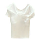 FS236475 夏季新款韓版設計感白色短袖T卹女垂感a字不規則半身裙兩件套