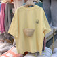 KA-031504 刺繡短袖T卹女ins潮2023夏裝新款韓國寬鬆大碼學生體恤東大門女裝