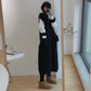 【AY-103132】小個子馬甲毛連衣裙2022年新款秋冬寬鬆冷淡風連衣裙女裝
